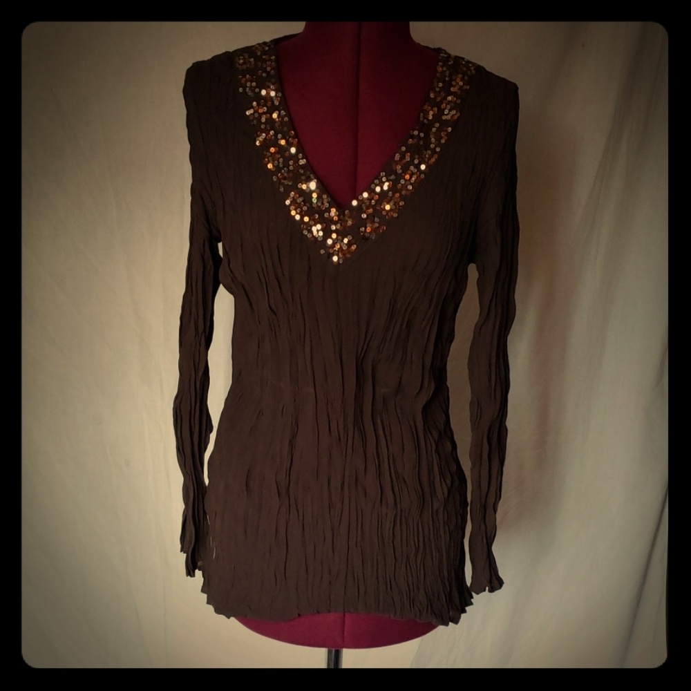 Brown The(in)shop small sequined top